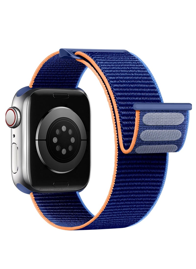 Generic - Nylon loop Strap For Huawei Watch Fit 3 Woven Sports Soft WristBand For Huawei Watch Fit 3 Smartwatch  Bracelet orange blue - Image 1