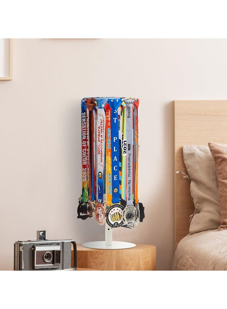 general Rotatable Medal Rack Multi-Purpose Height-Adjustable Medal and Ribbon Storage Rack Art Display Stand - Image 1