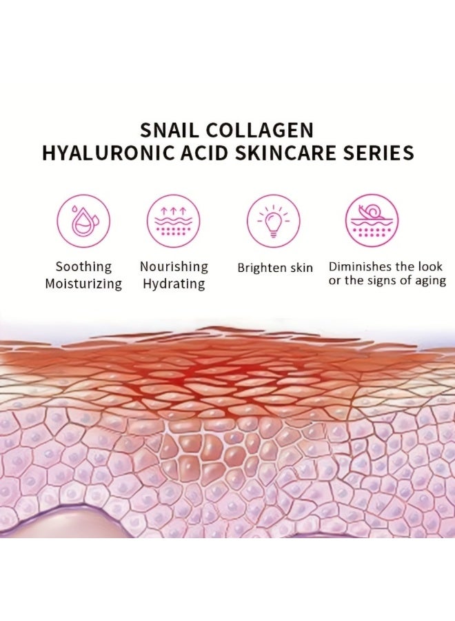 Kormesic سيروم الكولاجين وحمض الهيالورونيك سيروم كولاجين الحلزون للوجه تغذية عميقة ترطيب رفع تجاعيد دقيقة مع الكولاجين وحمض الهيالورونيك وفلتر إفراز الحلزون 30 مل - Image 3