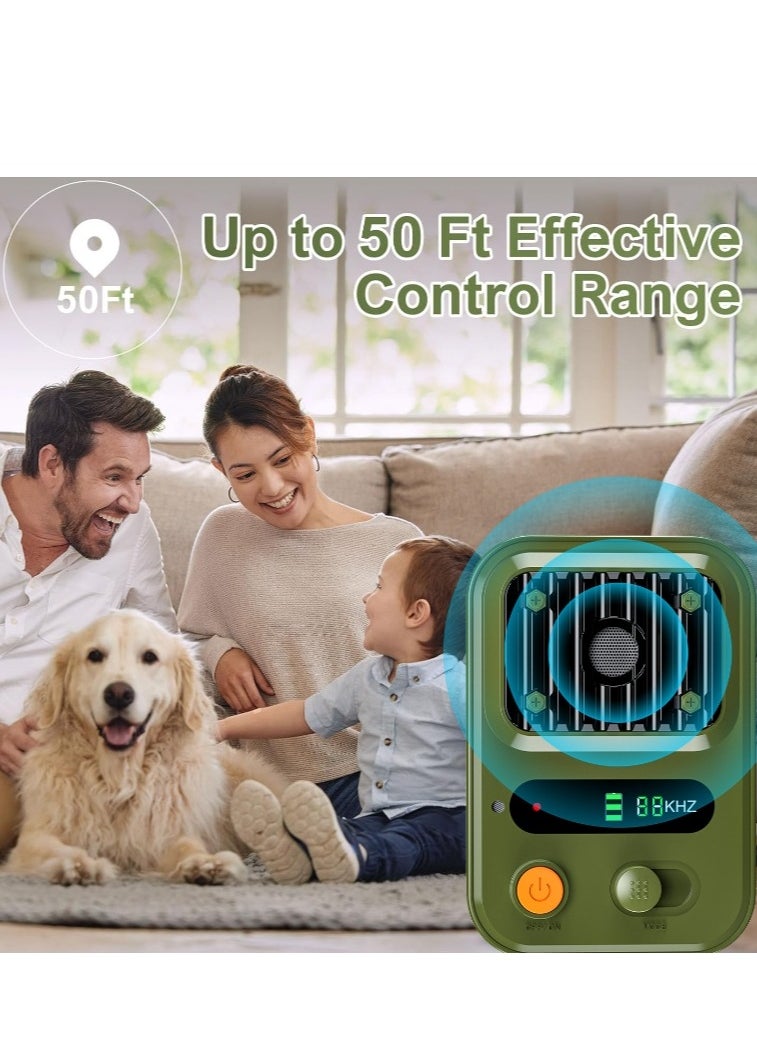 Furtey - Outdoor Dog Bark Control, Anti-Barking Device, 3-Stage Automatic Dog Bark Deterrent, Rechargeable Dog Silencer Sonic Bark Deterrent, Bark Box Bark Control Device Indoor/Outdoor Safe for Dogs and People - Image 1