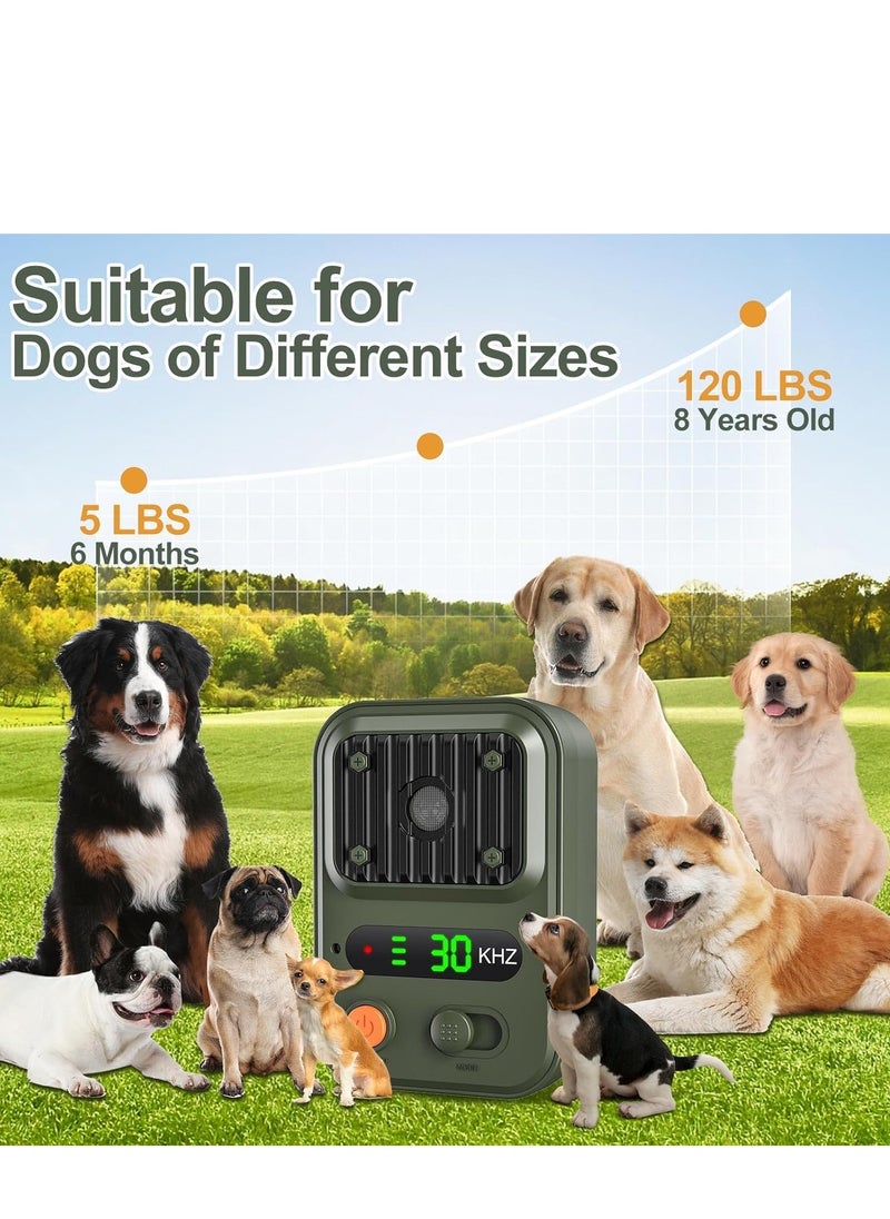 Furtey - Outdoor Dog Bark Control, Anti-Barking Device, 3-Stage Automatic Dog Bark Deterrent, Rechargeable Dog Silencer Sonic Bark Deterrent, Bark Box Bark Control Device Indoor/Outdoor Safe for Dogs and People - Image 1