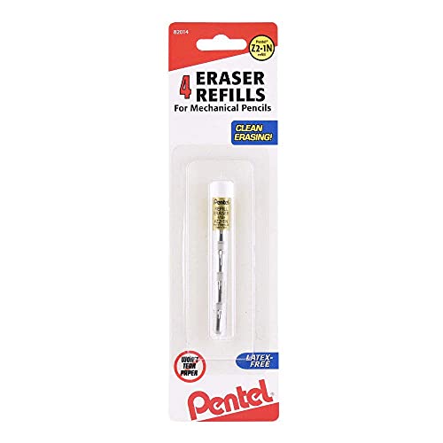 Pentel إعادة تعبئة ممحاة بنتل لأقلام بنتل، 4/أنبوب، أبيض (PENZ21) - Image 3