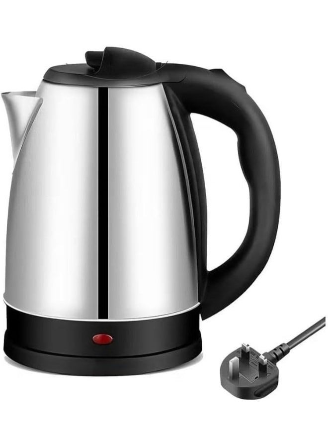DENX Electric Kettle 1.8L – 1500W Stainless Steel Body with Auto Shut-Off, Cool-Touch Handle & Lid, 360° Swivel Base – Fast Boil Water Kettle for Home, Office & Kitchen - Image 1