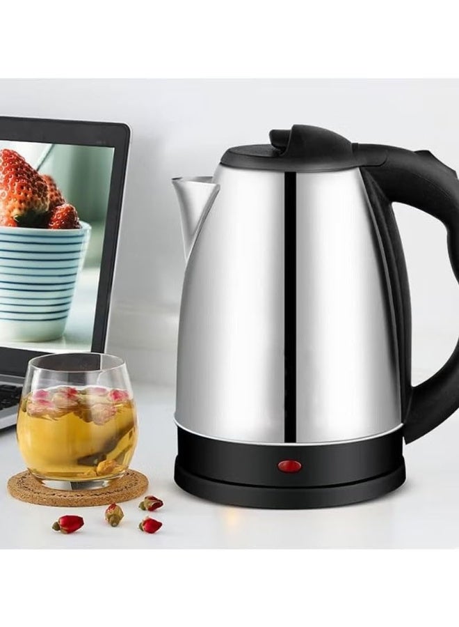 DENX Electric Kettle 1.8L – 1500W Stainless Steel Body with Auto Shut-Off, Cool-Touch Handle & Lid, 360° Swivel Base – Fast Boil Water Kettle for Home, Office & Kitchen - Image 2