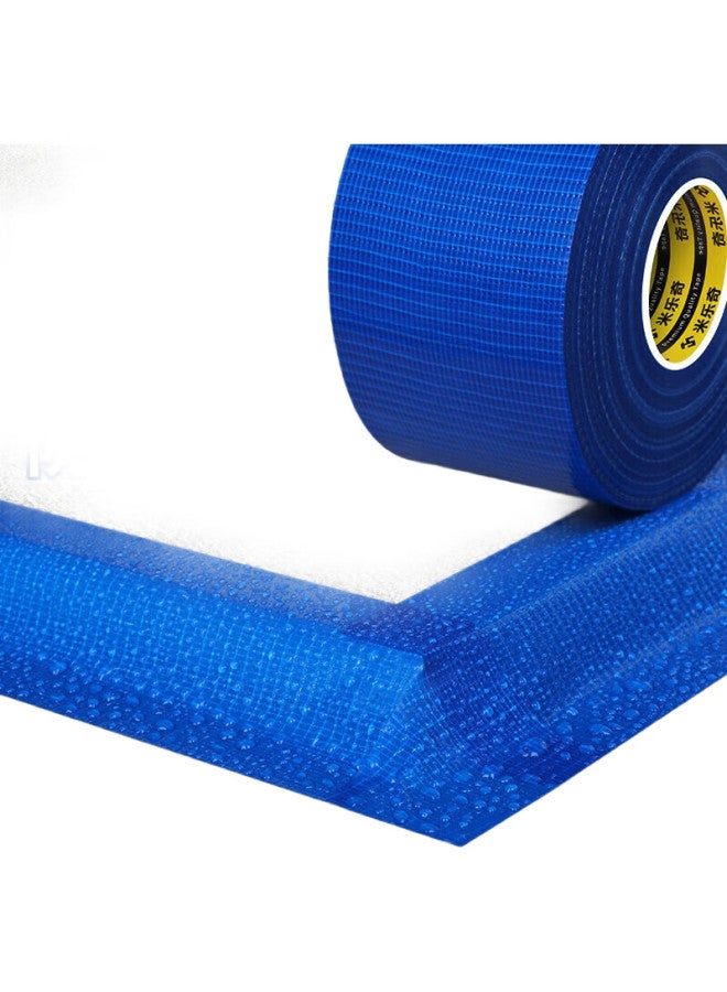 Miloch Milaiqi Strong Adhesive Baseboard Tape, High Adhesion, Wear-Resistant, Waterproof, Single-Sided Floor Covering, Renovation Masking, Carpet Fixation, No Residue Left, Can Be Hand-Pulled, Blue - 100Mm Wide * 20 Meters Long [1 Roll] - Image 3