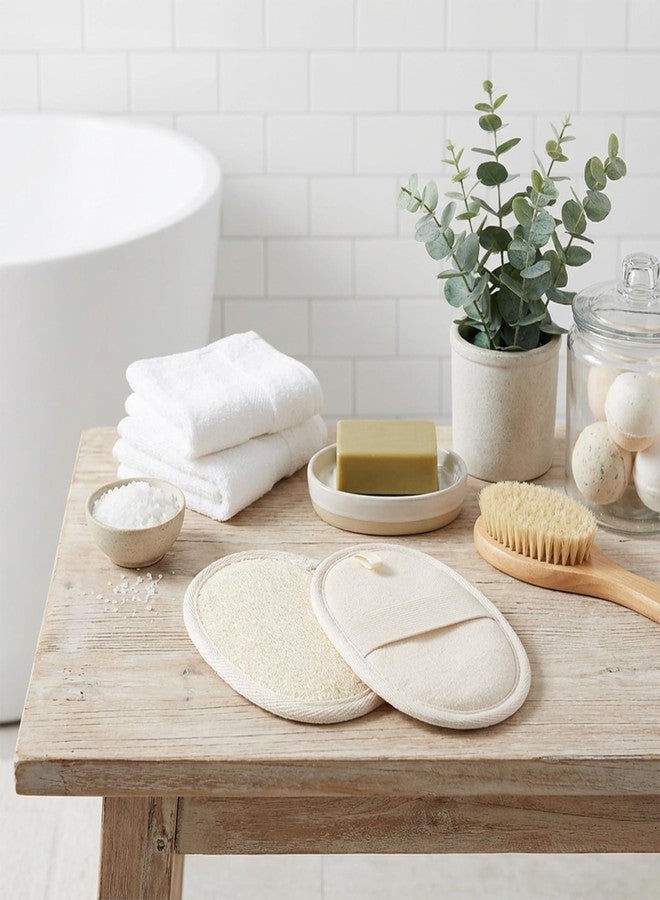 Ajcotahm 4 Pcs Natural Loofah Sponge, Luffa Exfoliating Body Scrubber for Women Men Bath Loofah for Body and Face Made with Shower Luffa Sponge - Image 5