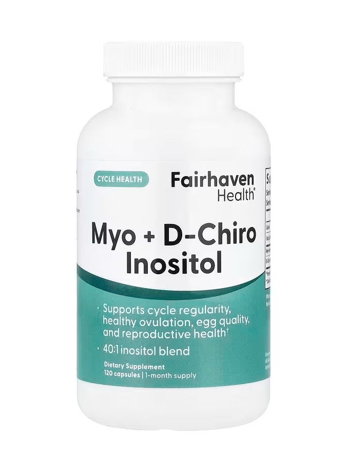 Fairhaven Health, Myo + D-Chiro Inositol, 120 Capsules
