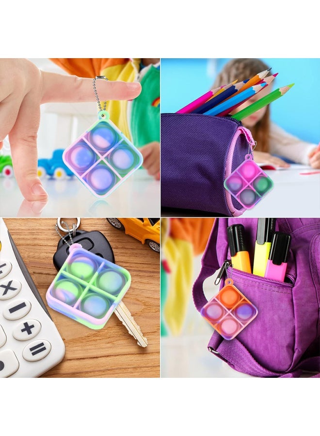 10/20pcs Mini Pop Keychain Toddler Sensory Fidget Toys Bulk Classroom Prizes Kids Birthday Party Favors Wedding Gift for Guests-Color:Heart-Size:10pcs - Image 4