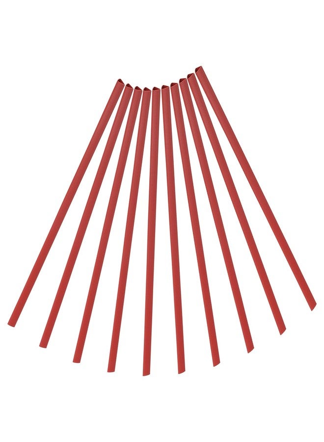 باتيكيل قضبان تجليد باتيكيل 10 مم، 10 قطع من قضبان التجليد البلاستيكية ذات المقبض المنزلق، سعة 70 ورقة، قضبان تجليد A4 لأغلفة التقارير، المكتب، الدراسة، أحمر - Image 1