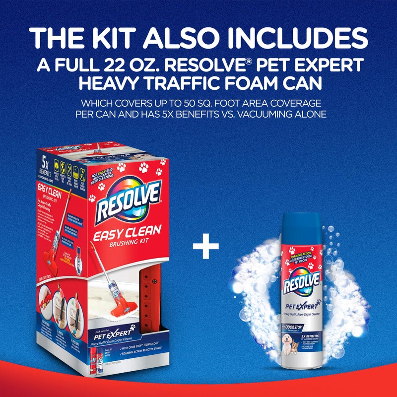 Resolve Pet Expert Easy Clean Carpet Foam Spray Refill, 2 Piece Set, Stain and Odor Remover Solution - Image 3