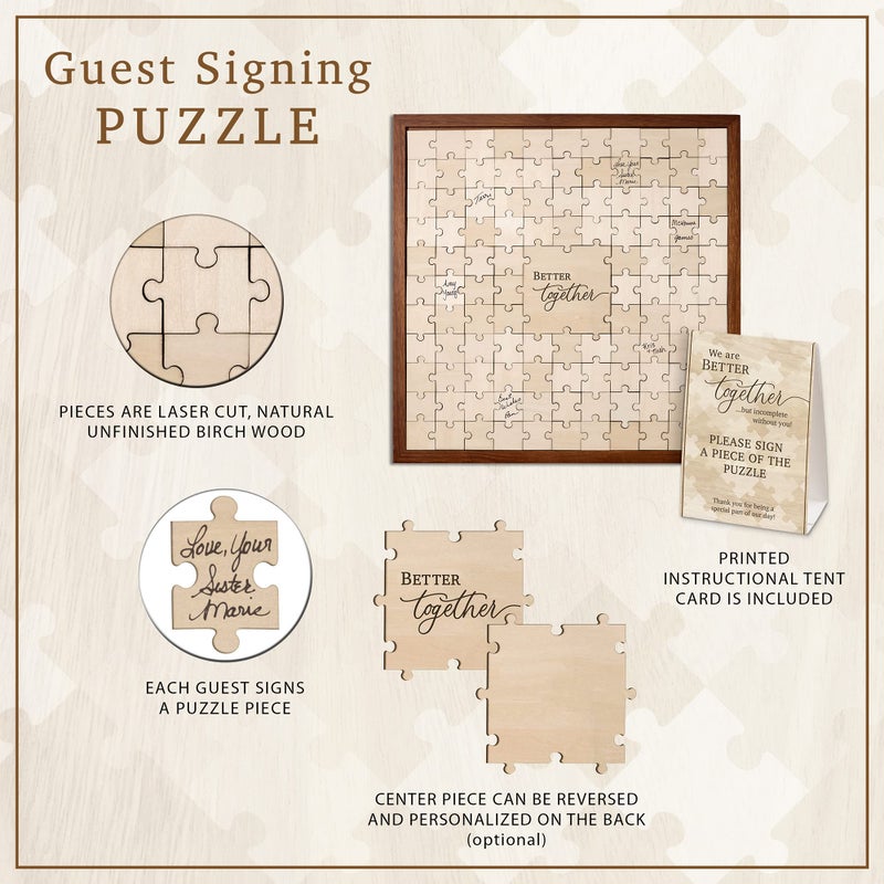 Lillian Rose Puzzle Guest Book For An Alternative Wedding Guestbook - Image 2