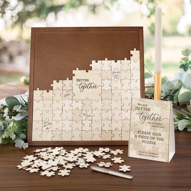 Lillian Rose Puzzle Guest Book For An Alternative Wedding Guestbook - Image 4