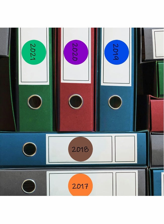 2 Inch Round Color Coding Sticker 10 Assorted Colors Circle Dot Labels Self-Adhesive Colored Stickers Solid Color Round Sticker for Coloring, Marking, Organizing,1200Pcs - Image 5