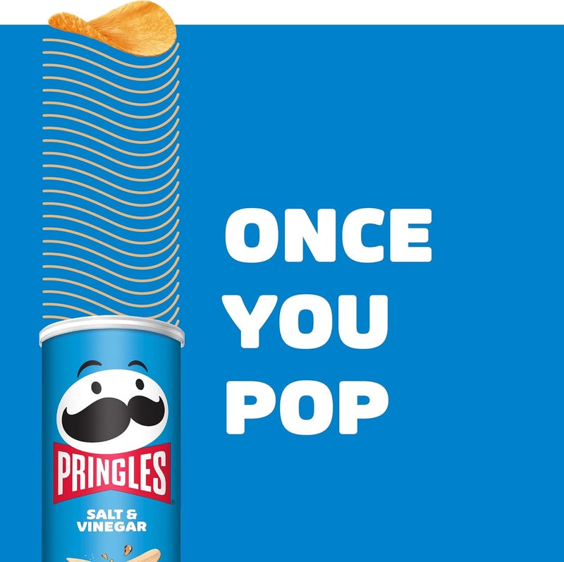 Pringles رقائق البطاطس بنكهة الملح والخل من برينجلز - 165 جرام - Image 5