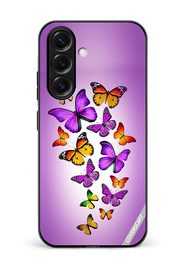 VR CREATIVE Protective Case Cover For Samsung Galaxy S25 Mix Butterflies Design Multicolour