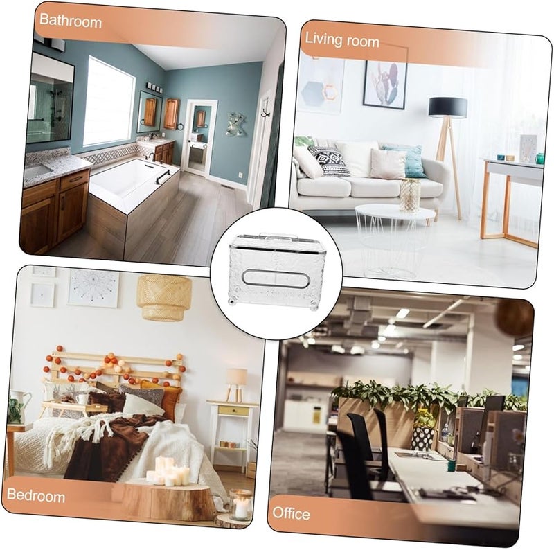 علبة مناديل فالكليد حامل هاتف منظم مكتب صندوق تخزين تصميم حديث - Image 5