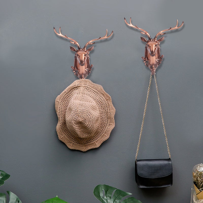 Resin Animal Shape Bathroom Wall Towel Hanging Hook Coat Hat Keys HangerAntique Copper - Image 3