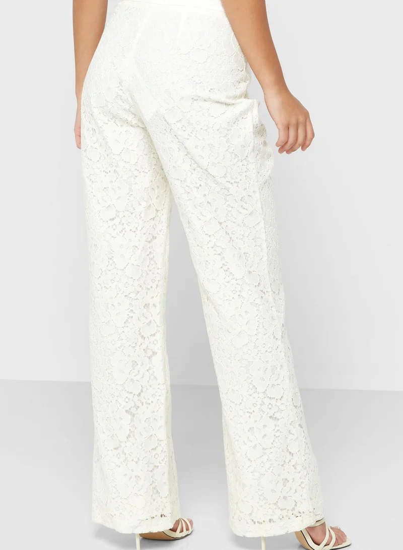 RIVER ISLAND Printed Wide Leg Pants