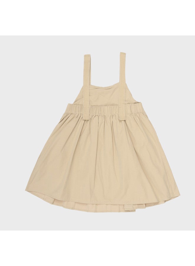Zara british Retro Style Pleated Jumper Dress For Kids - Image 3
