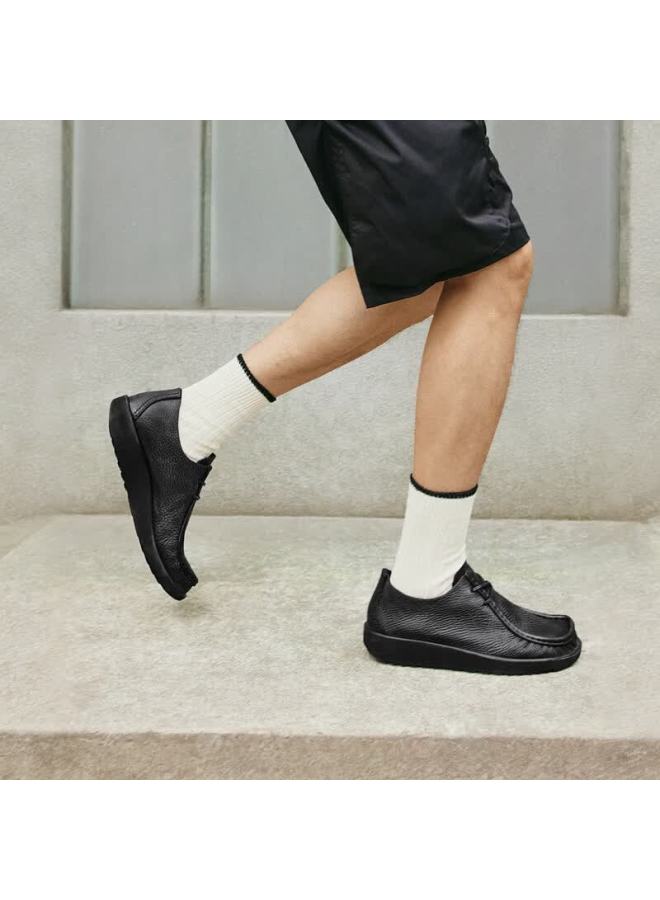 Ecco Uni Soft Sole Comfortable Breathable Casual Leather Shoes Joke Series 552504 Black Size 42 - Image 5