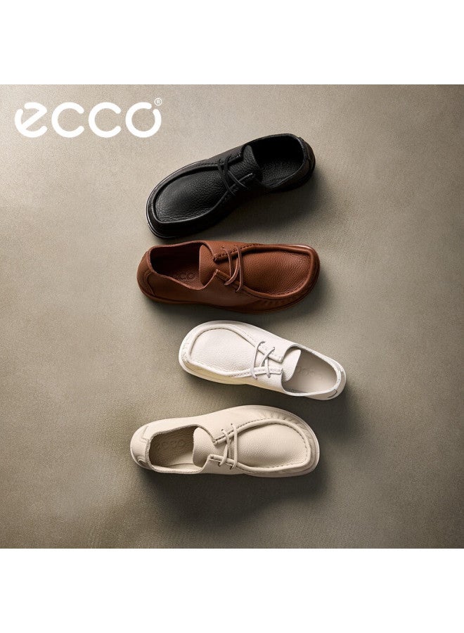 Ecco Uni Soft Sole Comfortable Breathable Casual Leather Shoes Joke Series 552504 Black Size 42 - Image 1