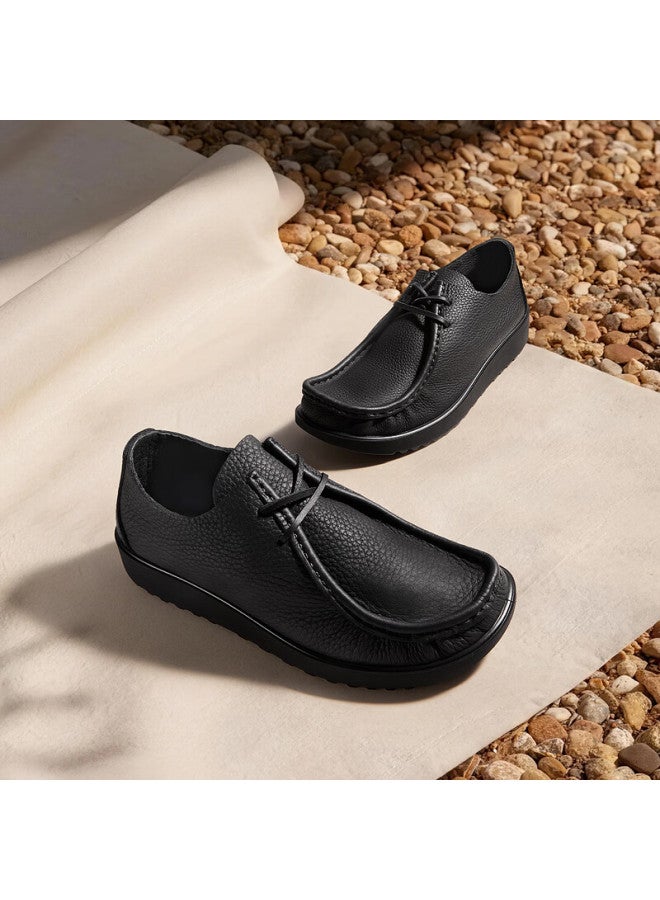 Ecco Uni Soft Sole Comfortable Breathable Casual Leather Shoes Joke Series 552504 Black Size 42 - Image 4