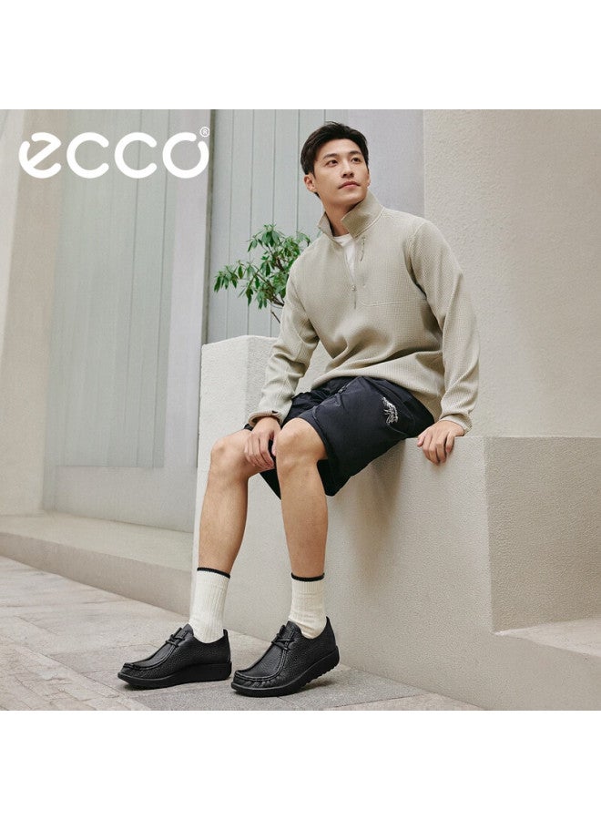 Ecco Uni Soft Sole Comfortable Breathable Casual Leather Shoes Joke Series 552504 Black Size 42 - Image 2