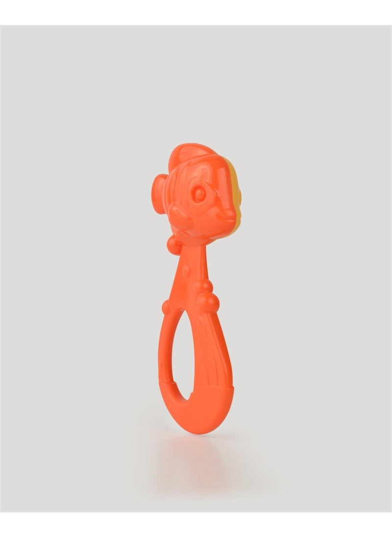 Let's Be Child LC Bicolour Fish Rattle Orange  - Image 2