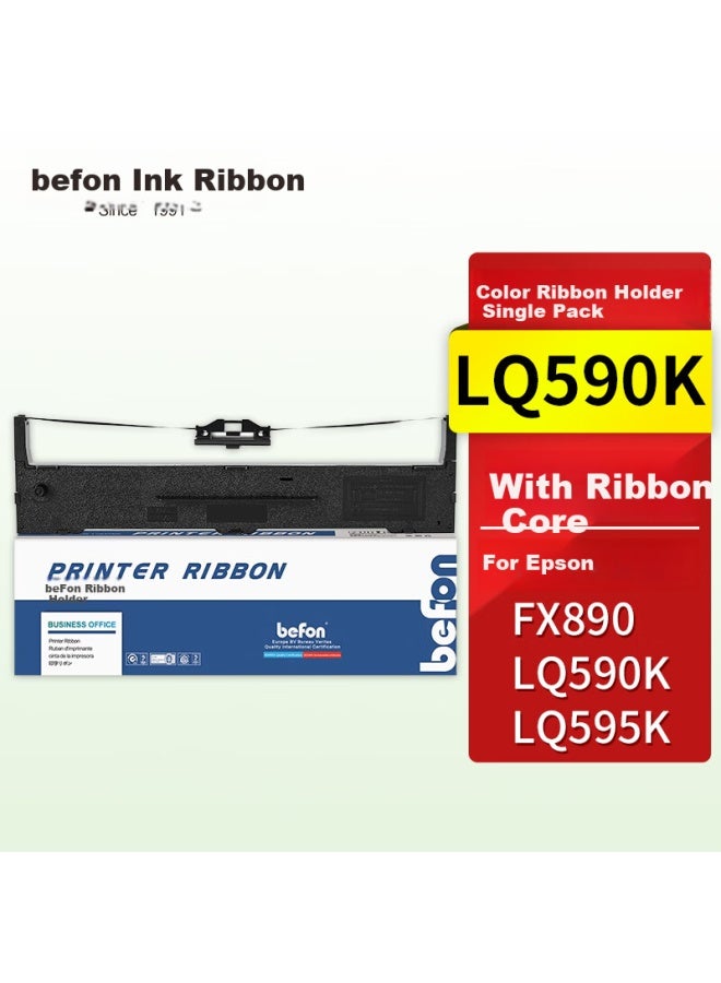 Befon Lq590k Ribbon Cartridge متوافق مع Epson Epsonfx890/lq590/lq590k/lq595k مع Ribbon Core - Image 1