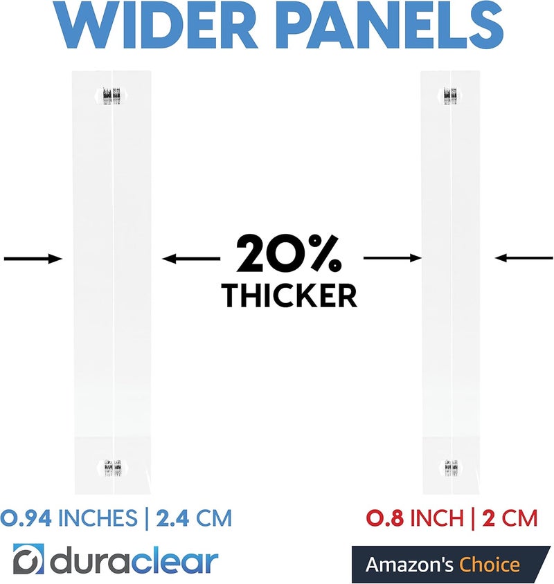 Mammoth DuraClear 4x10 Panoramic Acrylic Photo Frame - Frameless & Thick Design - Ideal for Photos, Art Prints, and Cosmetology License Display - Image 3