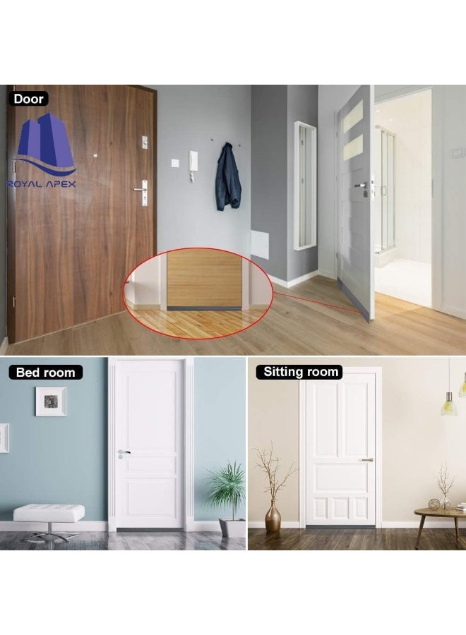 Door Bottom Brush And Rubber Seal With Screw For Exterior/Interior Doors Insulation Door Seal Sound Proof Under Door Draft Blocker Keeping Noise Repellent And Dust 120Cm Brush Brown