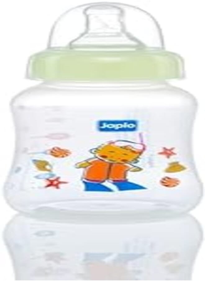 Japlo Japlo Streamline baby feeding Bottle with Anti-colic nipple & Lukewarm water mixer size 140 ml - green colour(card) 