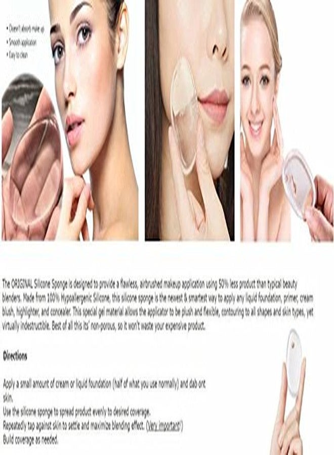 Gugzy® Premium Silicone Sponge Cosmetic Applicator Sponge Makeup blender Tool - 100% Silicone - FOR ALL SKIN TYPES (Pack of 1) - Image 5