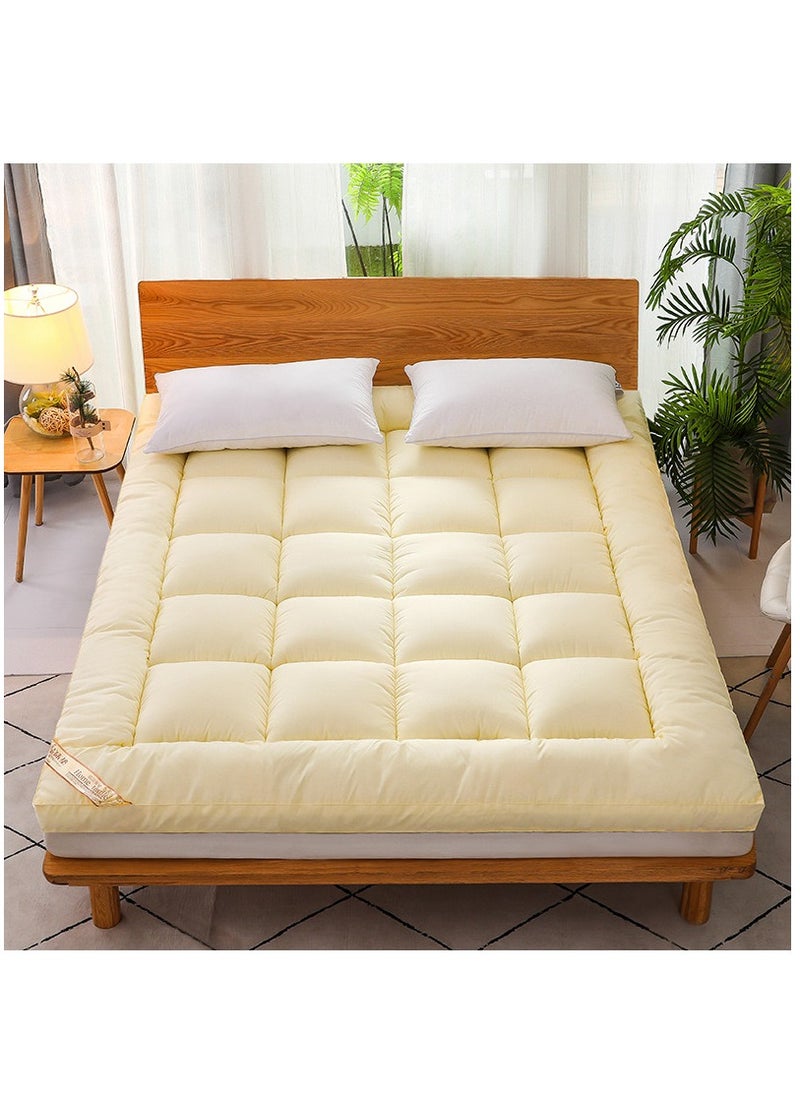 XiuWoo Portable Foldable Breathable Fluffy Ultra-Soft Ergonomic Memory Foam 3D Mattress Topper, Mattress Protector Fitted, Bed Mattress Pad, Floor Mattress, Sleeping Mattresses Pad (120*200cm)  - Image 1
