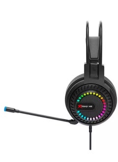 XTRIKE ME GH318 RGB Gaming Headset - Stereo Surround Sound - RGB Lighting - 50MM Drivers - LEATHER Ear Cups  - Image 5