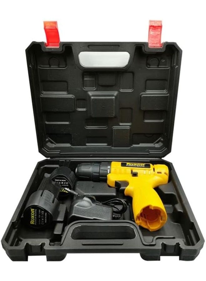 روكسون دريل شحن بدون سلك من روكسون 12 فولت – ليثيوم أيون احترافي مع بطارية 1300 مللي أمبير، تصميم مريح، قوة أداء عالية وكفاءة في الحفر والربط – RX-12VCD - Image 5