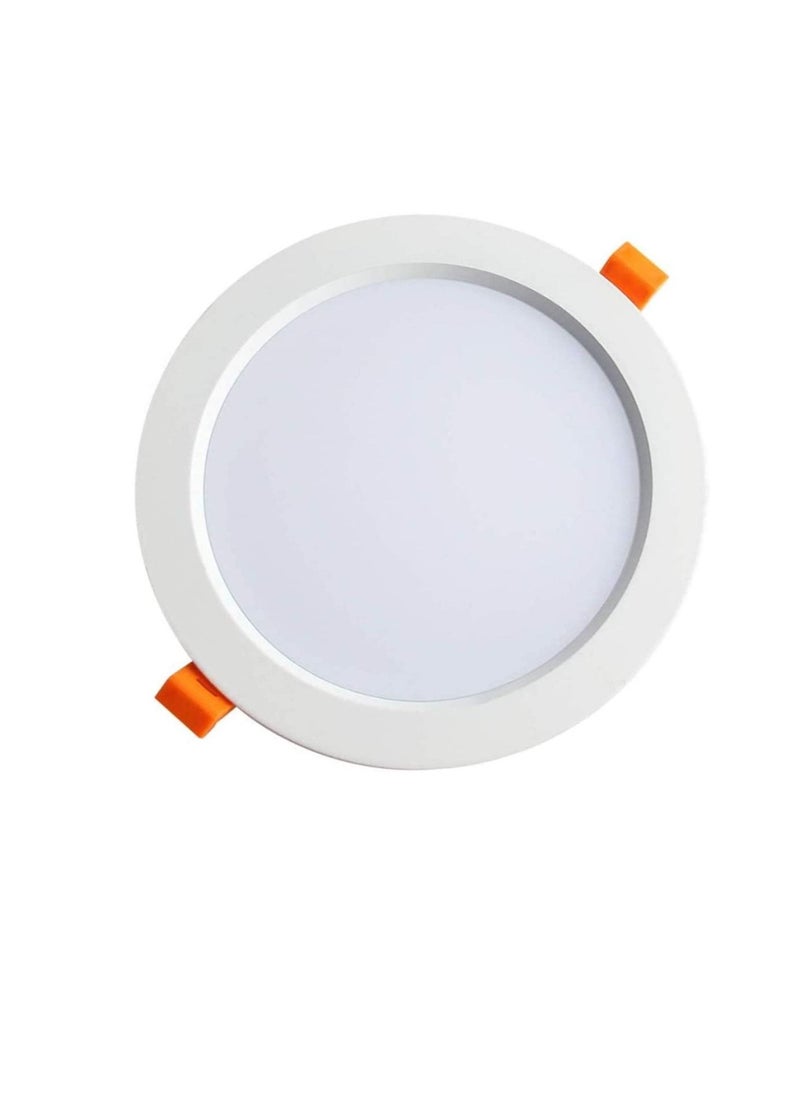 ار ار RR الإضاءة LED أضواء لوحة السقف ، 230VAC داخلي دائري توفير الطاقة 110 لومن / لكل وات ، ضوء ناعم بدون الأشعة فوق البنفسجية | مناسب لتناول الطعام في المنزل والمعيشة والمكتب (أبيض دافئ 3000 كلفن - 18 وات  - Image 1