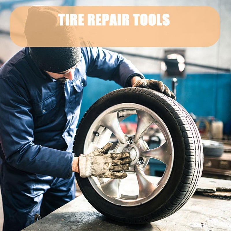 6pcs T-Handle Tire Plug Tool Set with Split Eye Needles for Car and Motorcycle Tire Repair Kit Puncture Needle Replacement for Emergency Roadside Use - Image 4