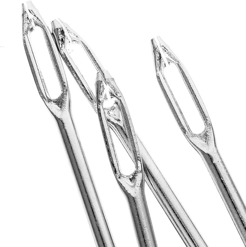 6pcs T-Handle Tire Plug Tool Set with Split Eye Needles for Car and Motorcycle Tire Repair Kit Puncture Needle Replacement for Emergency Roadside Use - Image 2
