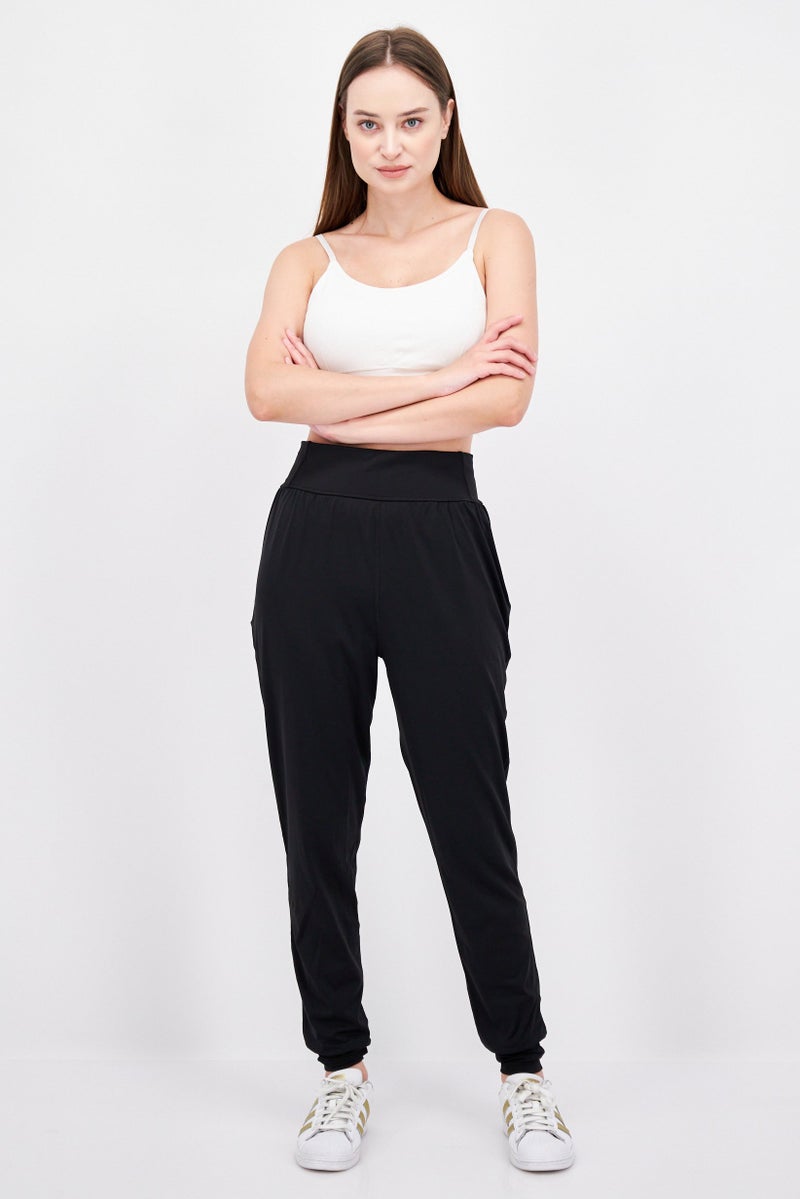 PUMA Women Sportswear Fit Running Track Pant, Black  - Image 2