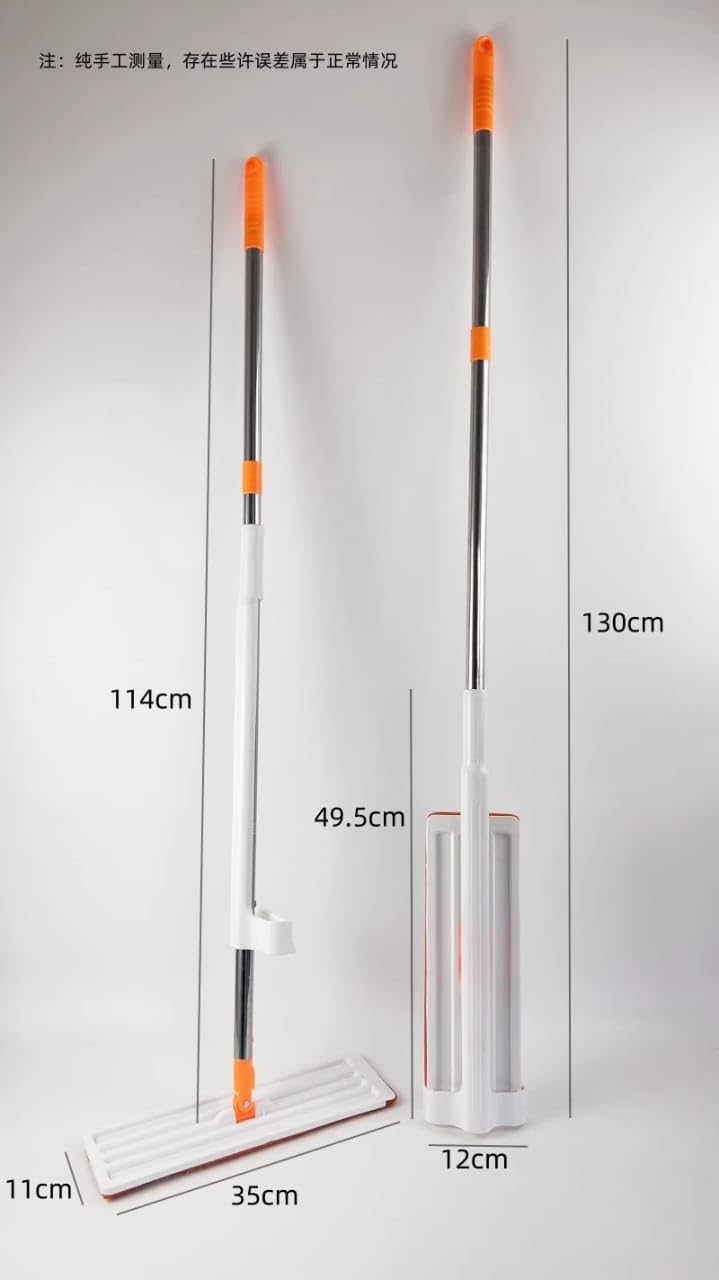 SNAPSHOPECOM Home Floor Cleaning mop Microfiber Magic Mop for Floor CleaningHome Hands Free Squeeze for Floor Slider Squeeze Mop StainlessSteel Handle Bucket Less Mop and Microfiber Refill - Image 5