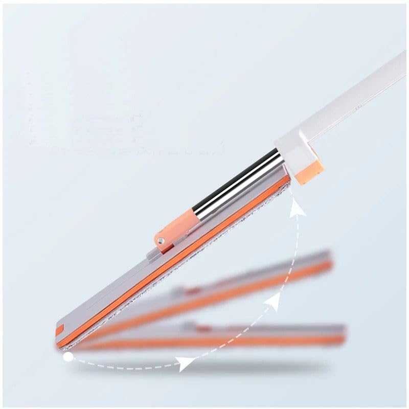 SNAPSHOPECOM Home Floor Cleaning mop Microfiber Magic Mop for Floor CleaningHome Hands Free Squeeze for Floor Slider Squeeze Mop StainlessSteel Handle Bucket Less Mop and Microfiber Refill - Image 4