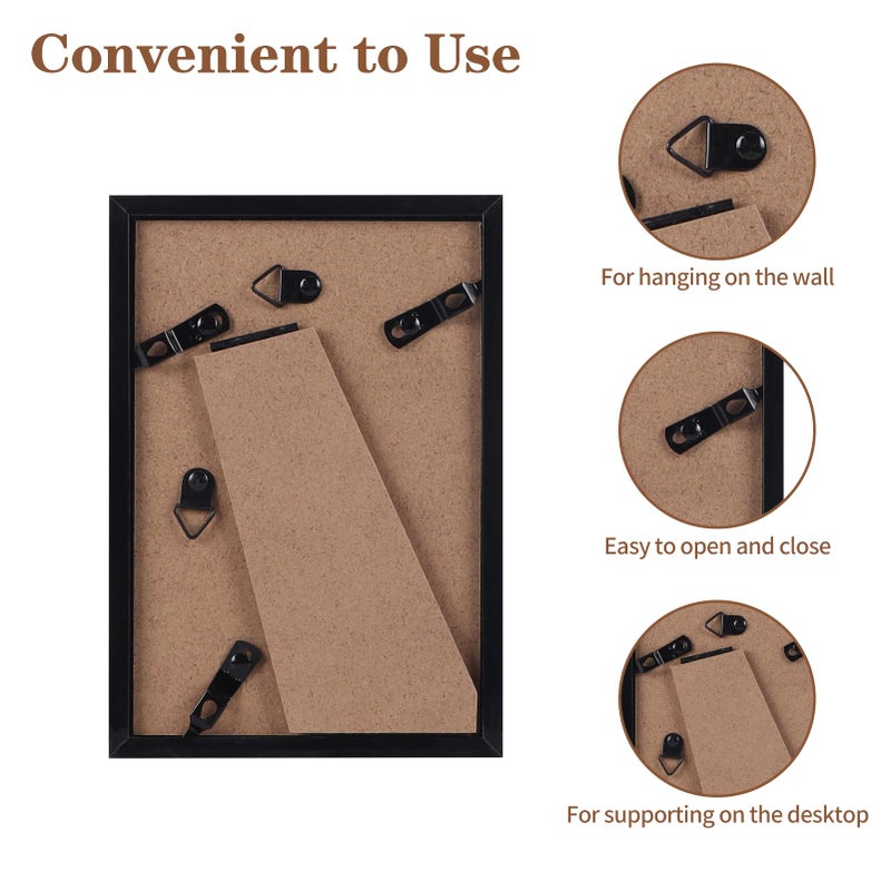 Hoikwo 18 Packs 4x6 Rustic Brown Multi Picture Frames Set for Family Photos  Artwork  Light Weight Bulk 4 by 6 Frames Pack for Wall Hanging and Table  Stylish Picture Frames - Image 4