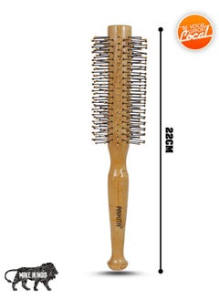 Ankita Wooden Hair Brush With Nylon Bristle, All-Purpose, Colors May Vary (B6) By Chhavi Creation  - Image 2