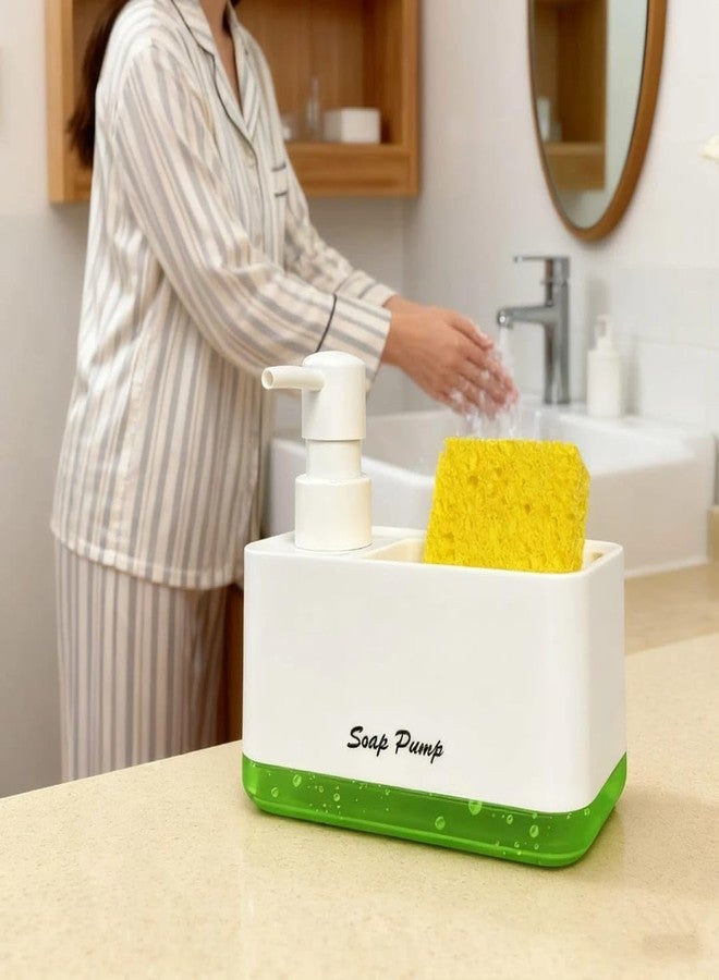 OTIPORTER Dishwasher Liquid Dispenser Kitchen Sink Caddy (White) - Sink Organiser in Washbasin, Kitchen Liquid Soap Dispenser, Dishwasher Dispenser, Accessories Items for New House Essentials - Image 4