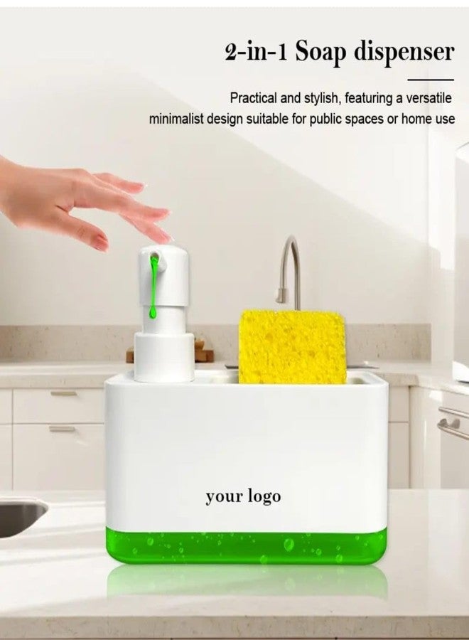 OTIPORTER Dishwasher Liquid Dispenser Kitchen Sink Caddy (White) - Sink Organiser in Washbasin, Kitchen Liquid Soap Dispenser, Dishwasher Dispenser, Accessories Items for New House Essentials - Image 2