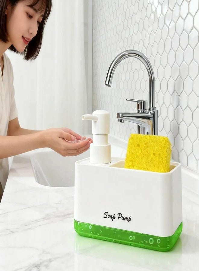OTIPORTER Dishwasher Liquid Dispenser Kitchen Sink Caddy (White) - Sink Organiser in Washbasin, Kitchen Liquid Soap Dispenser, Dishwasher Dispenser, Accessories Items for New House Essentials - Image 1