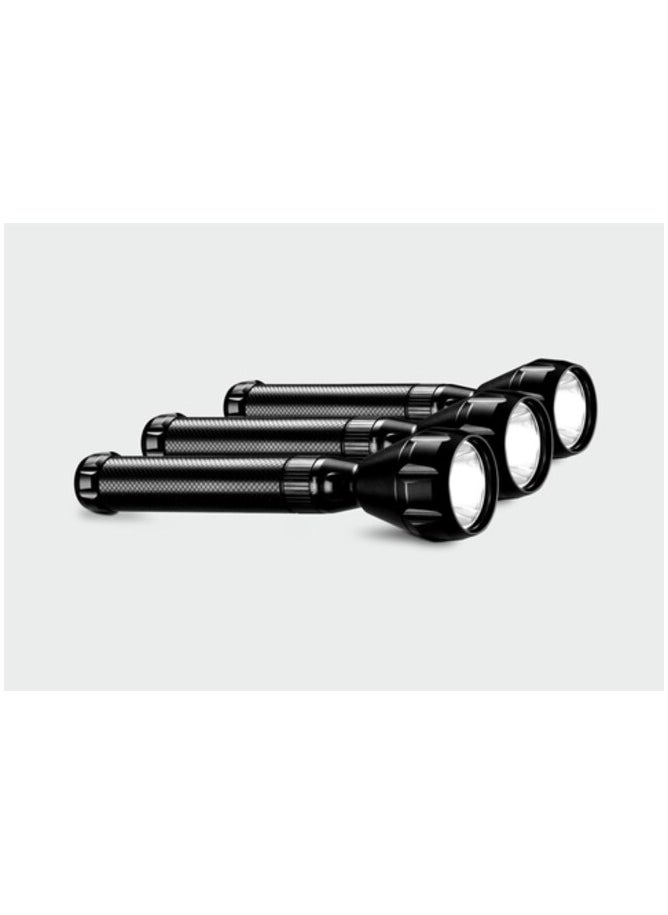 Impex Impex Rechargeable LED Handheld Flashlight 3 Pcs Combo 