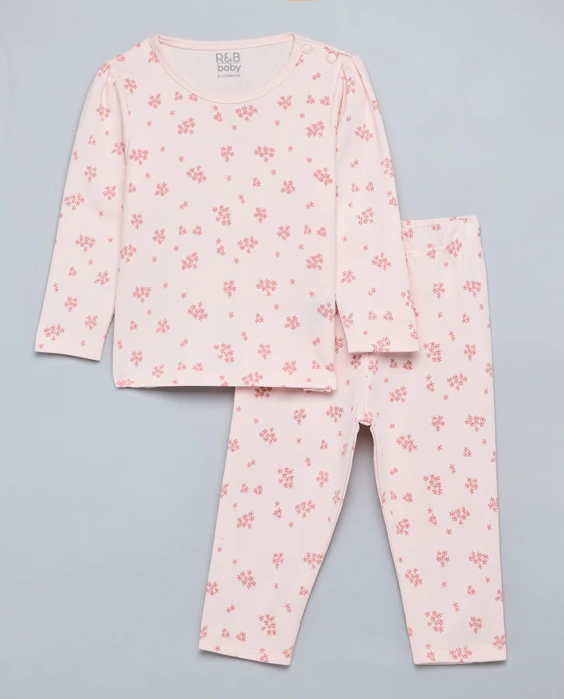 R&B Printed Top and Pant Set