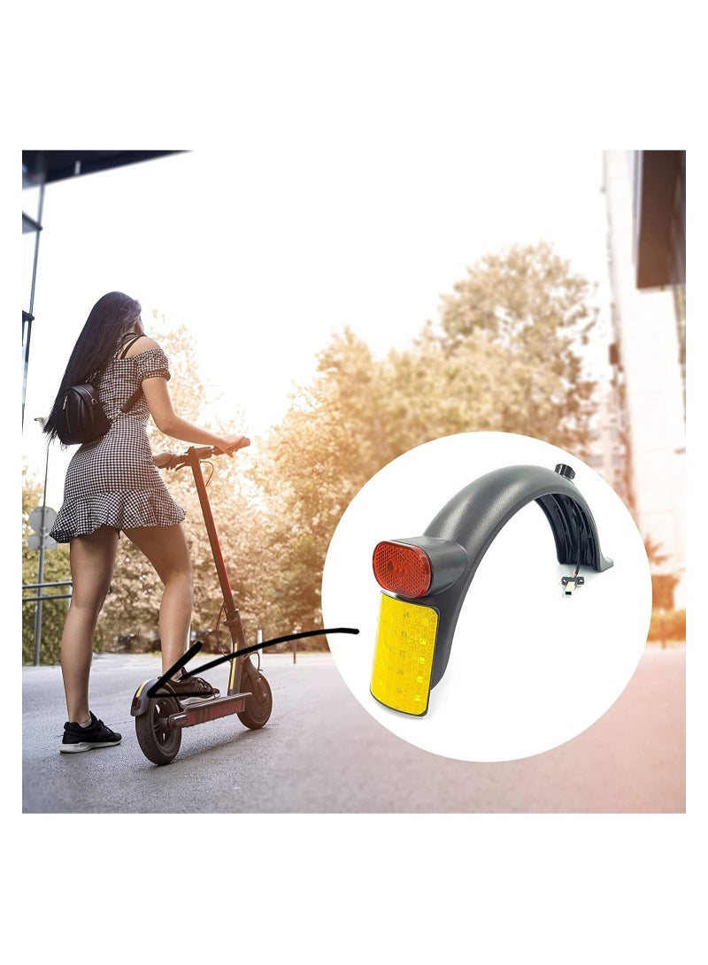 Captaintech Rear Fender Mudguard with Led Light Compatible For Xiaomi M365 1S Essential Pro 2 Electric Scooter - Spare Parts for E-scooter - Image 5